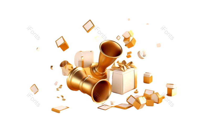 母亲节图片,送礼元素,商务PNG,喇叭免抠素材